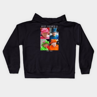 Rip Queen Elizabeth II God Bless the beautiful Queen 1926-2022 Kids Hoodie